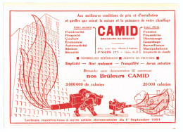 1932 - Publicité - Brûleurs Camid Au 28 Rue Du Mont-Thabor à Paris 1er - Publicités