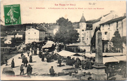 81 BRASSAC - L'obelisque De La Place Du Pont Et Marche  - Brassac