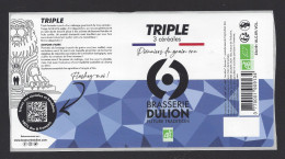 Etiquette De Bière Triple 3 Céréales  -  Brasserie Dulion  à  Rillieux La Pape   (69) - Birra