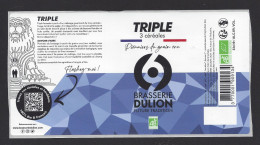 Etiquette De Bière Triple 3 Céréales  -  Brasserie Dulion  à  Rillieux La Pape   (69) - Beer