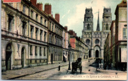 45 ORLEANS - Le Lycee Et La Cathedrale  - Orleans