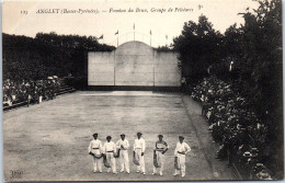 64 ANGLET - Fronton Du Brun, Groupe De Pelotaris. - Autres & Non Classés