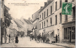 61 MORTAGNE - La Rue Saint Croix, Hotel Du Grand Cerf. - Mortagne Au Perche