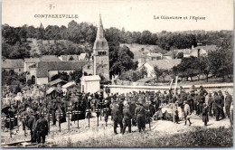 88 CONTREXEVILLE - Le Cimetiere Et L'eglise Lors De Funerailles  - Contrexeville