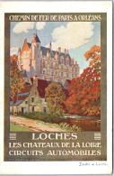 37 LOCHES - Carte Publicitaire Des Chemins De Fer  - Other & Unclassified
