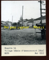 ASSENONCOURT (MOSELLE) - VILLAGE TEMOIN - MAI 1953 - AGRICULTURE - Places