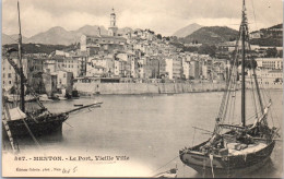 06 MENTON - Le Port Et La Vieille Ville  - Menton