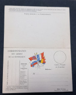 Carte De Franchise Militaire Officielle Double, Non émise - Lettres & Documents