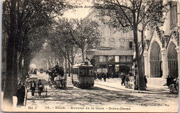 06 NICE - Un Coin De L'avenue De La Gare. - Andere & Zonder Classificatie