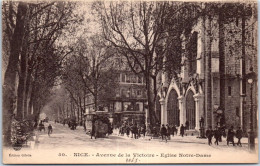 06 NICE - Avenue De La Victoire & Eglise Notre Dame  - Autres & Non Classés