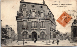76 ELBEUF - Banque De France Et Rue De Paris  - Elbeuf