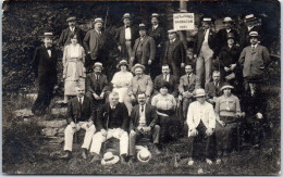 31 BARBAZAN - CARTE PHOTO - Groupe De Curistes, Thermes 1921 - Other & Unclassified