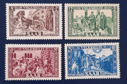 Sarre 278, 279, 281, 282 Neufs * * (MNH). - Unused Stamps