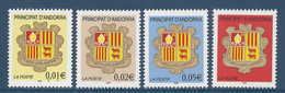 Andorre Français - YT N° 555 à 558 ** - Neuf Sans Charnière - 2002 - Nuevos