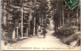 69 POULE LES ECHARMEAUX - La Route De Propieres Et Le Courrier  - Other & Unclassified