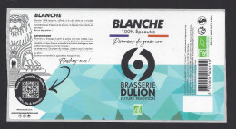 Etiquette De Bière Blanche 100% épeautre  -  Brasserie Dulion  à  Rillieux La Pape   (69) - Beer