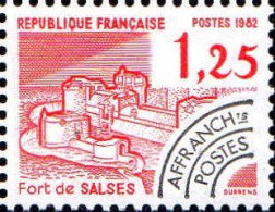 France Préo Yv:175 Mi:2315 Fort De Salses (s.gomme) - 1964-1988