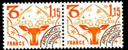 France Préo N** Yv:152 Mi:2065 Signe Du Zodiaque Capricorne Paire - 1964-1988