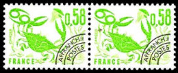 France Préo N** Yv:150 Mi:2063 Signe Du Zodiaque Cancer Paire - 1964-1988