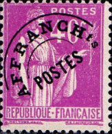 France Préo N* Yv: 70 Mi:274Vc Type Paix (Trace De Charnière) - 1893-1947