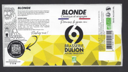 Etiquette De Bière Blonde Classique Et Engagée  -  Brasserie Dulion  à  Rillieux La Pape   (69) - Bière
