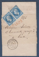 Haute Garonne -  Paire 22 Sur Convocation Au Tribunal De ST GAUDENS - 1849-1876: Période Classique