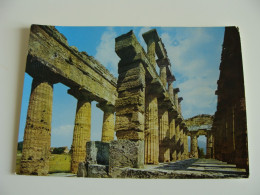 1962  PESTO  PAESTUM   TEMPIO  A NETTUNO CERERE   CAMPANIA  NON  VIAGGIATA CONDIZIONI FOTO FORMATO GRANDE - Salerno