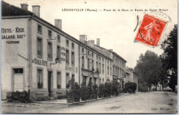 55 LEROUVILLE - Place De La Gare, Route De Saint Mihiel  - Lerouville