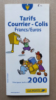 TARIFS Courriers Colis La Poste 2000 - Postdokumente