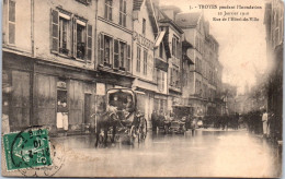 10 TROYES - Crue De 1910, Rue De L'hotel De Ville  - Troyes