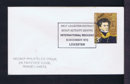 Sp10564 ENGLAND "West Leicester District SCOUT Activity Centre (Int.Weekend)  1972 Mailed - Brieven En Documenten