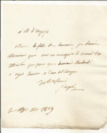 N°2041 ANCIENNE LETTRE DE JOSEPH BONAPARTE A URQUIJO DATE MAI 1809 - Historische Documenten
