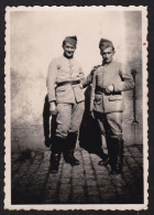 Jolie Photographie De Deux Soldats à Identifier, 158e Régiment, à Lunéville Meurthe Et Moselle, Lorraine 6x8,5cm - Krieg, Militär