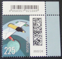 Germany - 2022 - Mi:DE 3673, Sn:DE 3276, Yt:DE 3457**MNH  - Look Scan - Unused Stamps