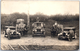 37 CHENONCEAUX - CARTE PHOTO - Chargement Bariques A La Gare  - Sonstige & Ohne Zuordnung