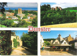 SCENES FROM DUNSTER, MINEHEAD, SOMERSET, ENGLAND. USED POSTCARD My7 - Minehead