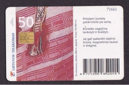 2000 Lietuvos Telekomas Chip Card,A Woman From Aukstaitija,50 Units,Col:LT-LTV-C044 - Lituania