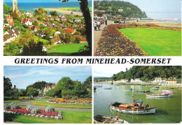 SCENES FROM MINEHEAD, SOMERSET, ENGLAND. UNUSED POSTCARD My7 - Minehead