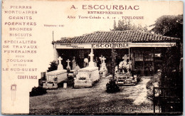 31 TOULOUSE - Carte Publicitaire Ets Funeraires ESCOUBRIAC [RARE] - Toulouse