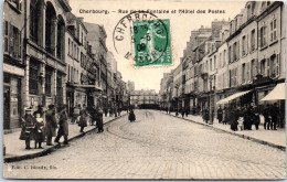 50 CHERBOURG - Rue De La Fontaine & La Poste  - Cherbourg