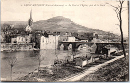 81 SAINT ANTONIN  Le Pont Et Eglise Pris De La Gare  - Sonstige & Ohne Zuordnung