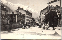 74 CHAMONIX - Rue Nationale & Le Mont Blanc -  - Chamonix-Mont-Blanc