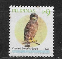 PHILIPPINES 2009 CRESTED SERPENT EAGLE MNH - Filippine