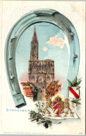 67 STRASBOURG - Carte Souvenir De La Cathedrale  Type Gruss - Strasbourg
