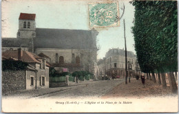91 ORSAY - L'eglise Et La Place De La Mairie  - Orsay