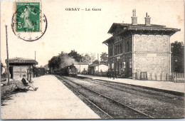 91 ORSAY - La Gare, Arrivee D'un Train  - Orsay