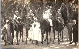 EGYPTE - CARTE PHOTO - Une Execursion En Chameaux  - Sonstige & Ohne Zuordnung