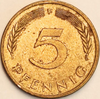 Germany Federal Republic - 5 Pfennig 1988 F, KM# 107 (#4615) - 5 Pfennig