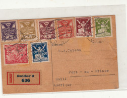 Czechoslovakia / Registered Postcards / Haiti - Autres & Non Classés