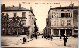 42 PELUSSIN - Place Des Croix Et Rue Centrale. - Pelussin